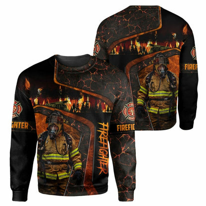 Firefighter - 3D All Over Printed Shirt Tshirt Hoodie Apparel