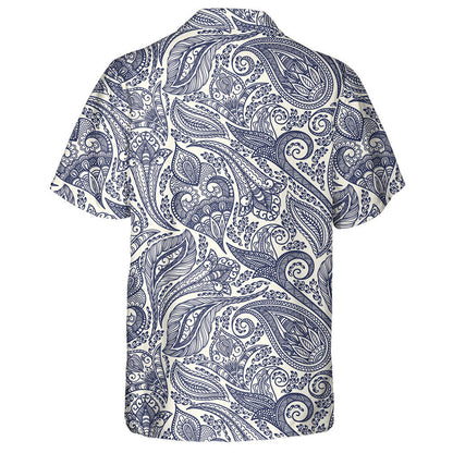 Brainsí Duilleoga Bláthanna Álainn Paisley Patrún Lámhdhéanta Léine Haváís, Bronntanas Léine Haváís, Bronntanas Nollag