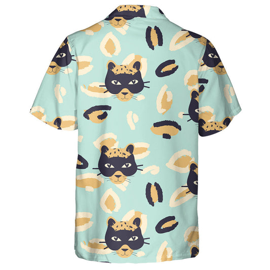 Ainmhí Coimhthíocha Liopard Le Masc Dubh Léine Haváís, Bronntanas Léine Haváí, Bronntanas Nollag