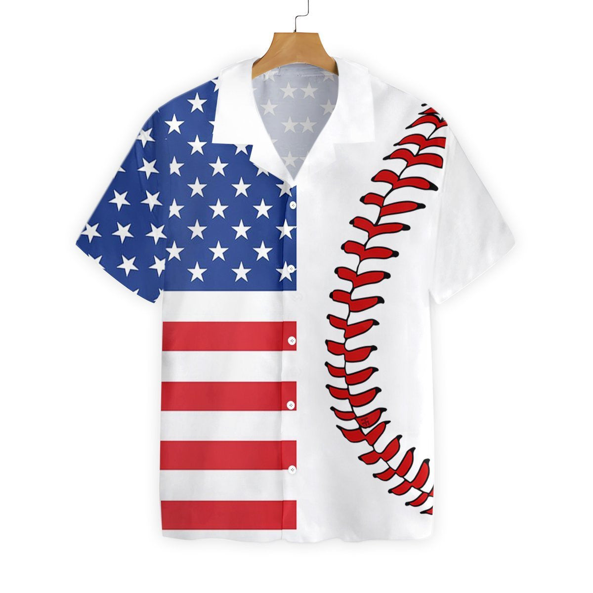 Cúlra Gan uaim Bratach Mheiriceá baseball Dearadh Léine Haváís, Bronntanas Léine Haváise, Bronntanas Nollag