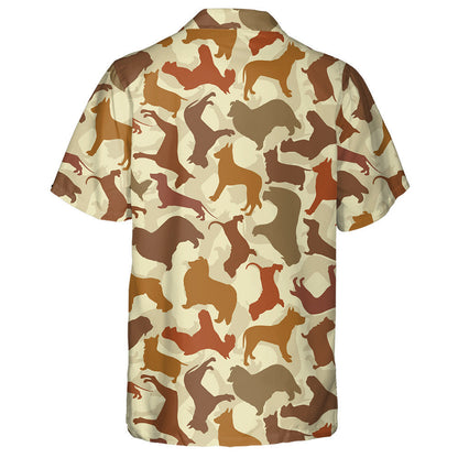 Cartoon Dog With Retro Style Isolated Background Hawaiian Shirt, Hawaiian Shirt Gift, Christmas Gift