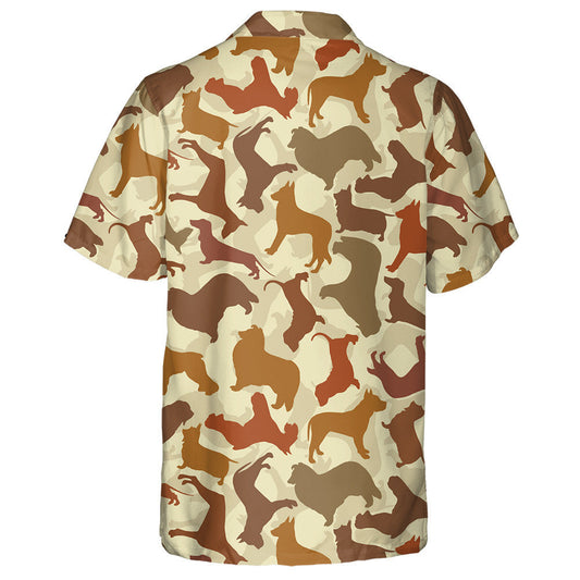 Cartoon Dog With Retro Style Isolated Background Hawaiian Shirt, Hawaiian Shirt Gift, Christmas Gift