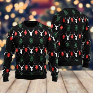 Christmas Deers Argyle Ugly Christmas Sweater,Christmas Ugly Sweater,Christmas Gift,Gift Christmas 2022