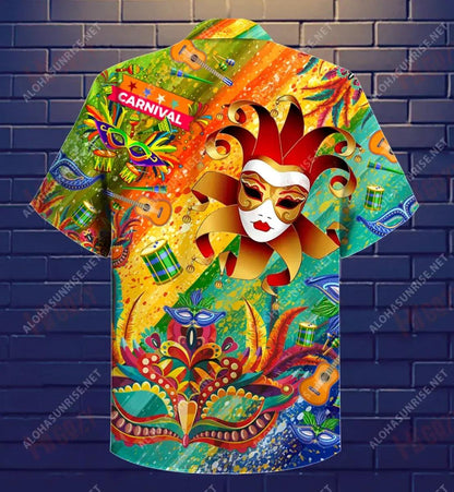A Happy Carnival Is Coming Short Hawaiian Shirt Ocean Short Sleeve Tactical Hawaiian Shirt Hawaiian Shirts For Women, Hawaiian Shirt Gift, Christmas Gift