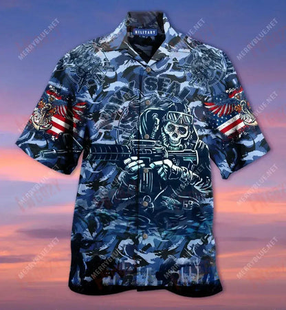 Saighdiúirí Cabhlach Bródúla Léine Gearr Muinchille Samhraidh T Léinte Haváís Léinte Haváise Saincheaptha Patrún Léine Haváís, Bronntanas Léine Haváís, Bronntanas Nollag