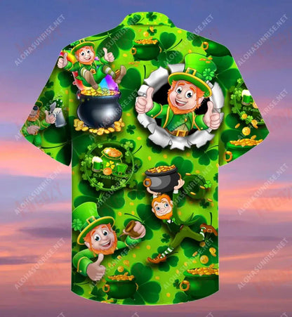 Lá Fhéile Pádraig Shona Duit Gearr Léinte Haváís Caitheamh aimsire Aloha Shirt Léinte Crazy Haváís Léinte Haváís do Mhná, Bronntanas Léine Haváís, Bronntanas Nollag