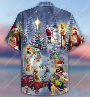 All I Want For Christmas Is Jesus Short Hawaiian Shirt Ocean Tropical Shirts Hawaiian Shirts Hawaiian Shirts For Women, Hawaiian Shirt Gift, Christmas Gift