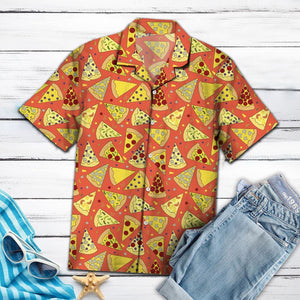 Amazing Pizza Piece With Different Pattern Design Hawaiian Shirt, Hawaiian Shirt Gift, Christmas Gift