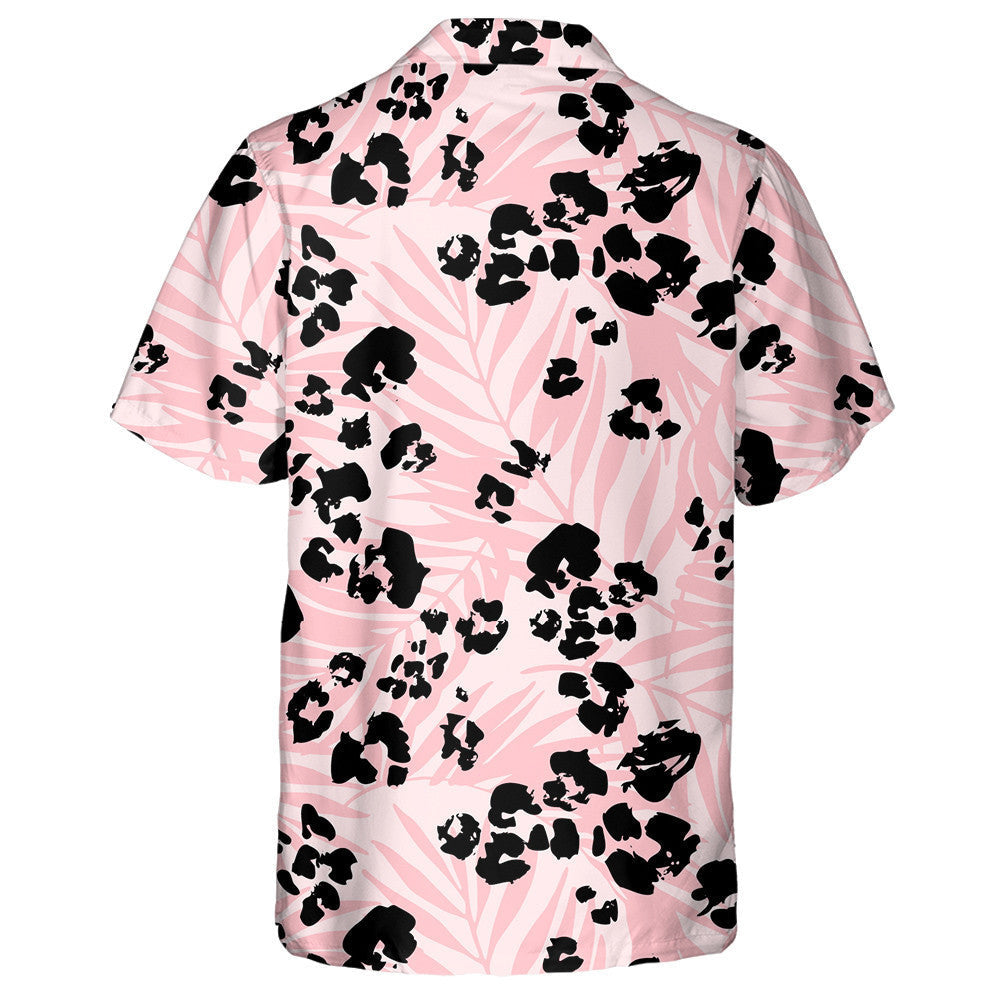 Cool Tropical Leaves And Cartoon Leopard Camouflage Hawaiian Shirt, Hawaiian Shirt Gift, Christmas Gift