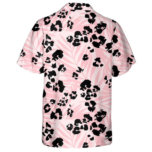 Cool Tropical Leaves And Cartoon Leopard Camouflage Hawaiian Shirt, Hawaiian Shirt Gift, Christmas Gift
