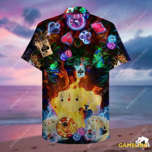 Amazing Gambling Short Sleeve Shirt Ocean Aloha Shirt Tactical Hawaiian Shirt Hawaiian Shirt, Hawaiian Shirt Gift, Christmas Gift