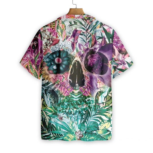 Dearadh Skull Tropical Samhraidh a mhealladh Léine Haváís, Bronntanas Léine Haváí, Bronntanas Nollag