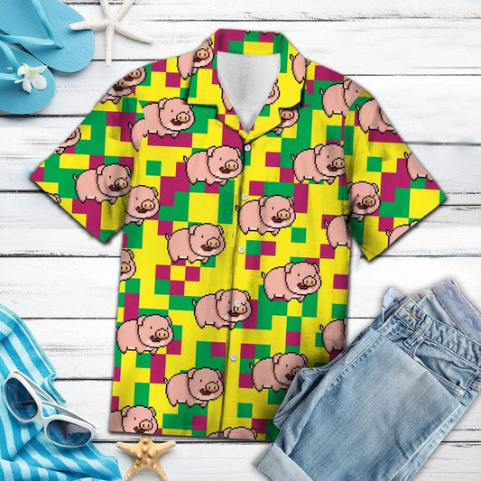 Muc Álainn Le Léine Haváí Geoiméadrach Te Bándearg Agus Glas, Bronntanas Léine Haváís, Bronntanas Nollag