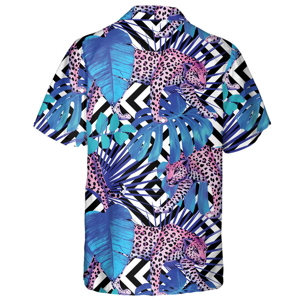 Safari Bláthanna Trópaiceacha an tSamhraidh le hAinmhithe Coimhthíocha Léine Haváís Liopard, Bronntanas Léine Haváís, Bronntanas Nollag