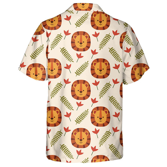 Lion Álainn Le Bláthanna Agus Duilleoga Léine Haváí, Bronntanas Léine Haváí, Bronntanas Nollag