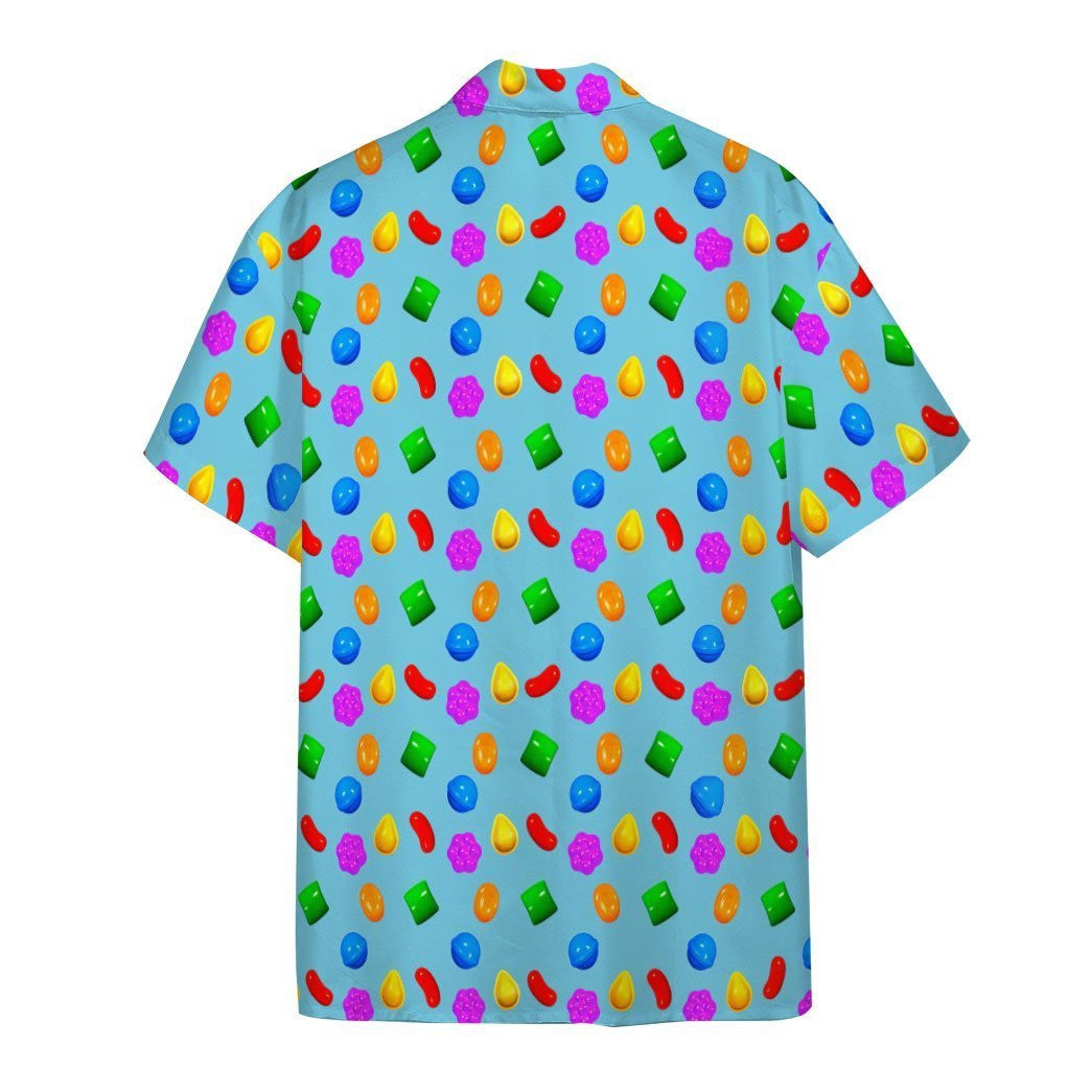 Candy Fruit Tropical Background Design Hawaiian Shirt, Hawaiian For Gift