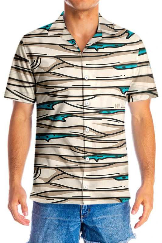 Cool Halloween Mummy Costume Design Hawaiian Shirt,Hawaiian Shirt Gift, Christmas Gift