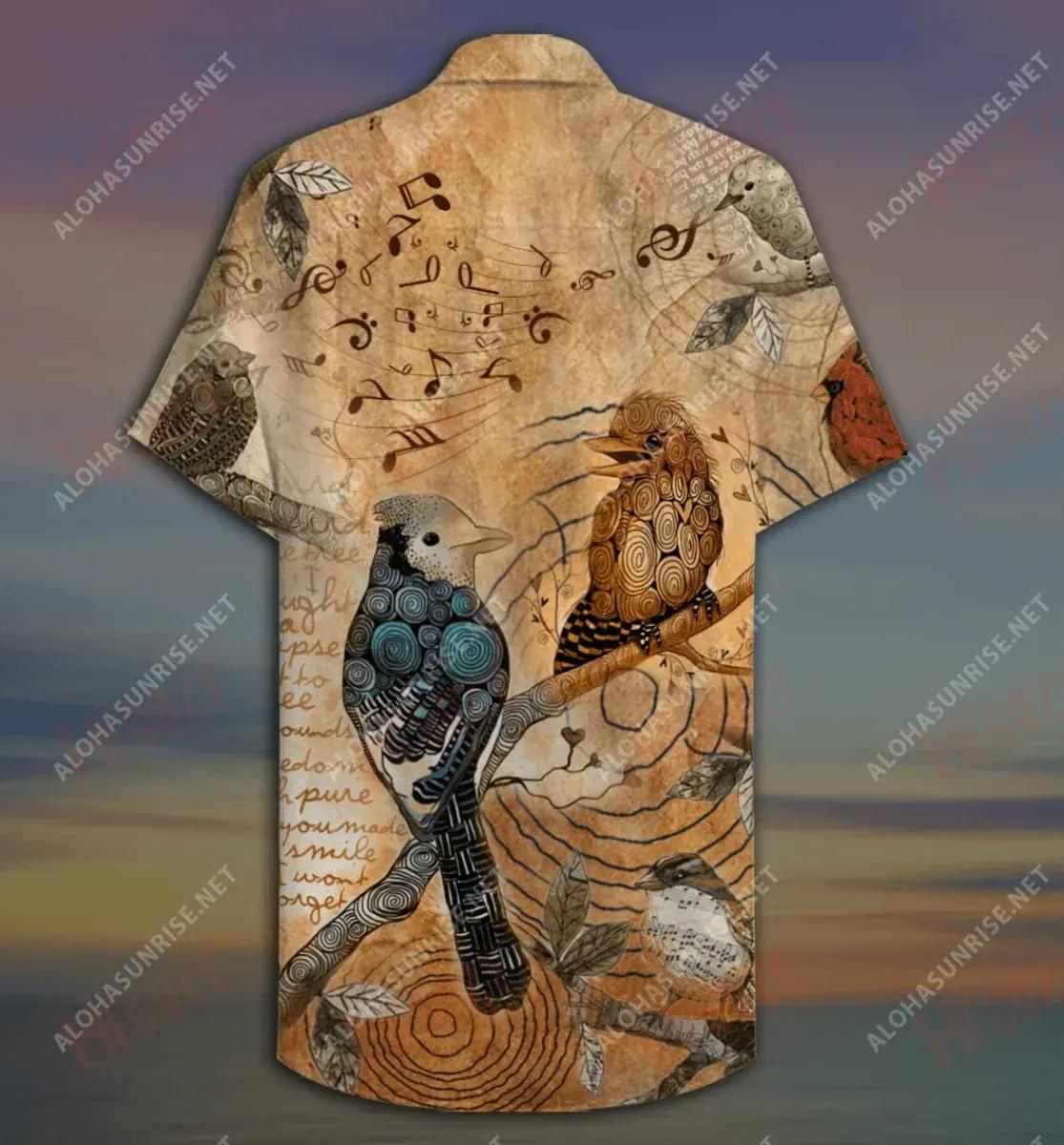 High Above The Tree Birds Unisex Short Sleeve Shirt Hobbies Hawaiian T Shirts Best Hawaiian Shirts Hawaiian Shirts For Women, Hawaiian Shirt Gift, Christmas Gift