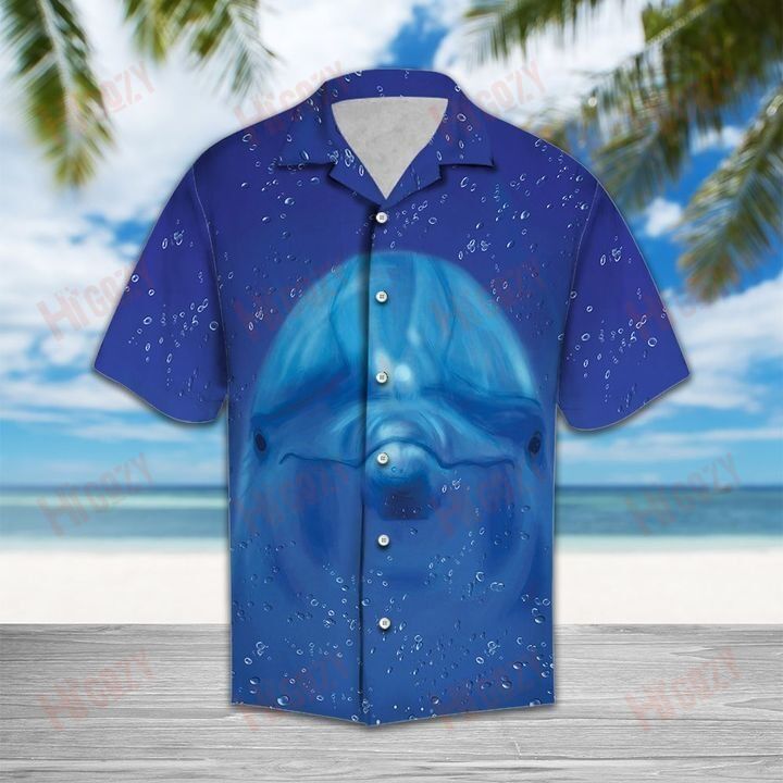 Cute Dolphin - Short Sleeve Shirt Vacation Short Sleeve Tactical Hawaiian Shirt Hawaiian Shirt Pattern, Hwaiian For Gift