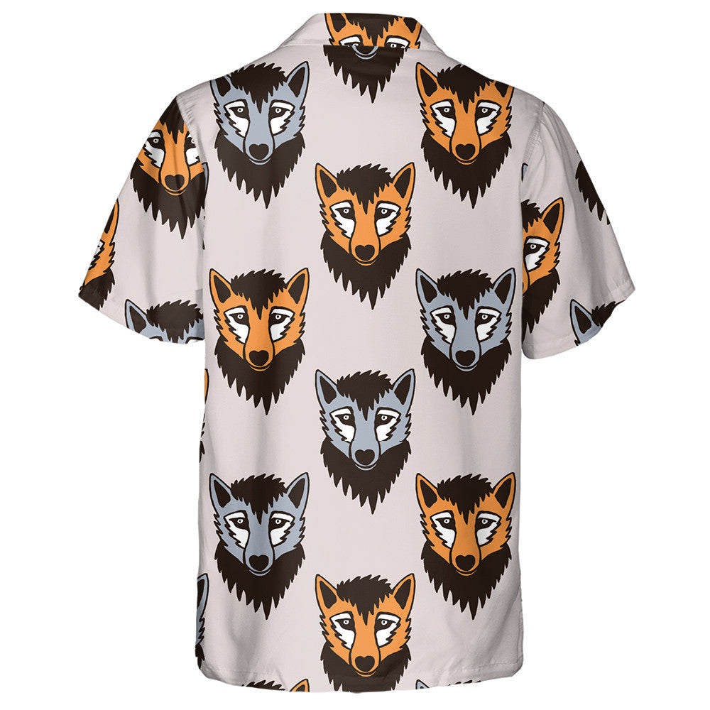Cartoon Characters With Wolfs And Fox Head Hawaiian Shirt, Hawaiian Shirt Gift, Christmas Gift