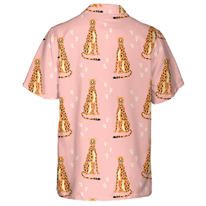 Ainmhithe Fiáine Liopard Athchraoladh Ar Chúlra Rós Léine Haváís, Bronntanas Léine Haváís, Bronntanas Nollag