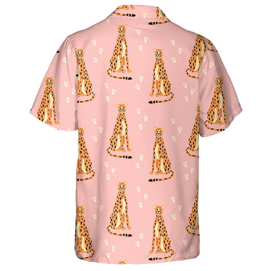 Ainmhithe Fiáine Liopard Athchraoladh Ar Chúlra Rós Léine Haváís, Bronntanas Léine Haváís, Bronntanas Nollag