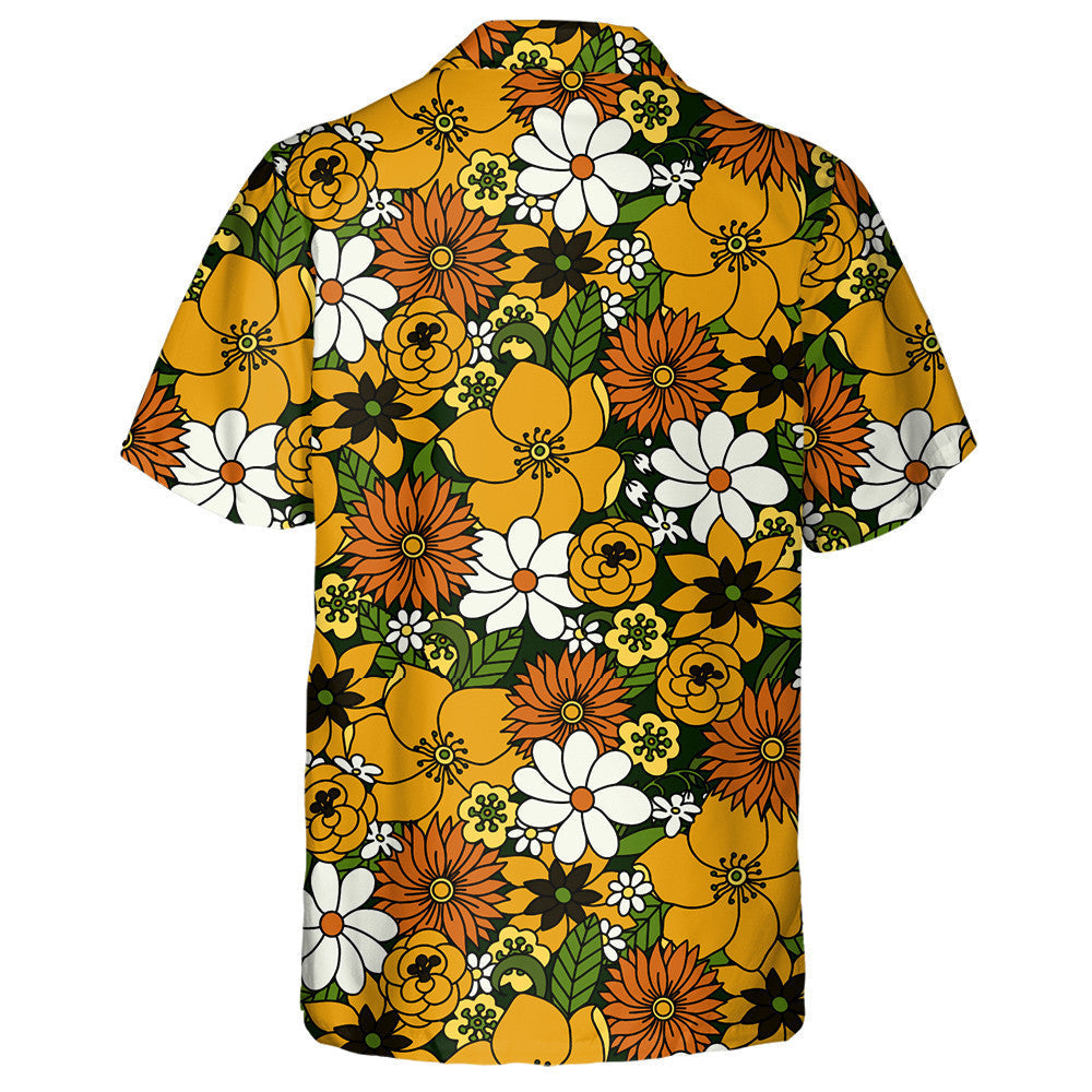 Pattern Of Multicolored Hippie Giraffes Wear Glasses Hawaiian Shirt, Hawaiian Shirt Gift, Christmas Gift