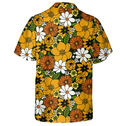 Pattern Of Multicolored Hippie Giraffes Wear Glasses Hawaiian Shirt, Hawaiian Shirt Gift, Christmas Gift