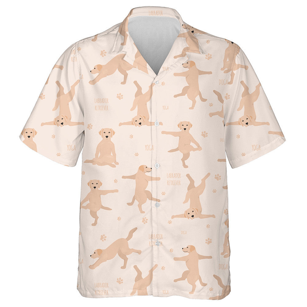 Labrador Retriever Yoga Dogs Poses And Exercises Hawaiian Shirt, Hawaiian Shirt Gift, Christmas Gift