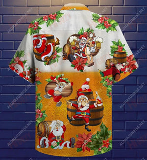 Dear Santa, Here'S Your Beer Short Hawaiian Shirt Summer Hawaiian T Shirts Custom Hawaiian Shirts Hawaiian Shirt Pattern, Hawaiian Shirt Gift, Christmas Gift