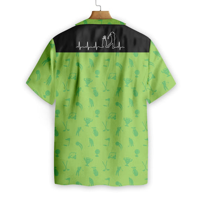 Gailf Heartbeat Lifeline Patrún beag bídeach ar Théama Glas Léine Haváís, Bronntanas Léine Haváís, Bronntanas Nollag