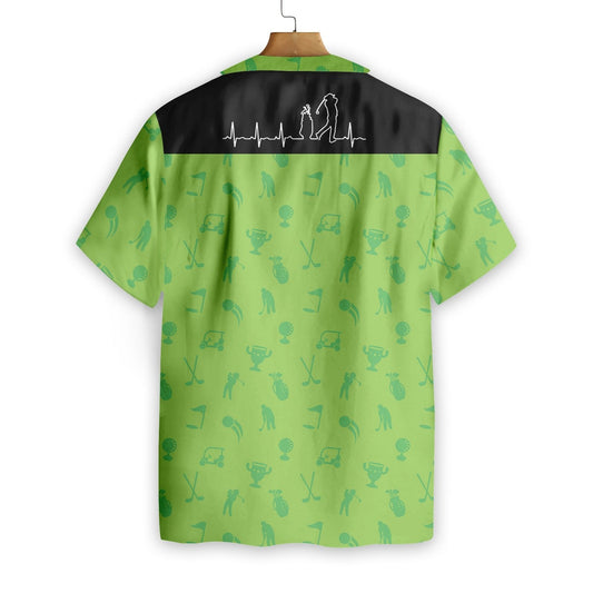 Gailf Heartbeat Lifeline Patrún beag bídeach ar Théama Glas Léine Haváís, Bronntanas Léine Haváís, Bronntanas Nollag