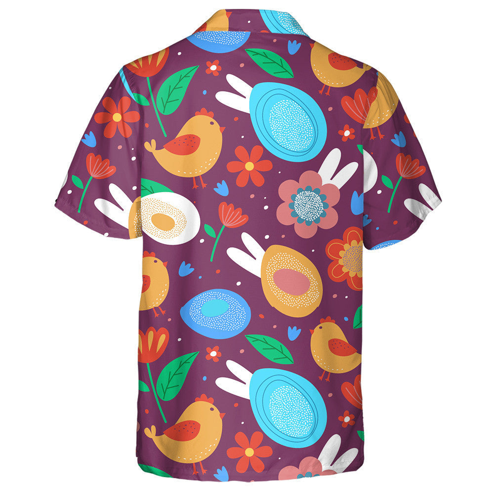 Uibheacha Sicíní Bláthanna Agus Cluasa Coinín Do Léine Haváís Cásca, Bronntanas Léine Haváís, Bronntanas Nollag