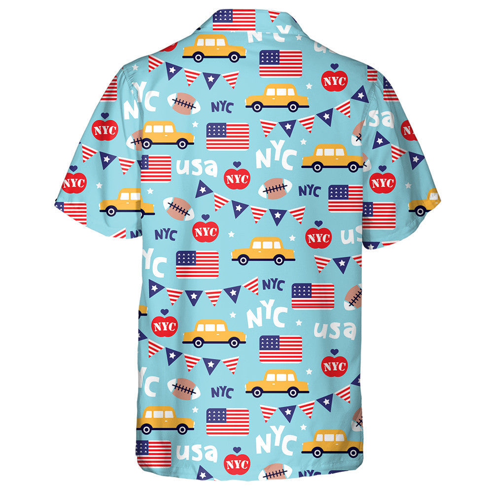 Lá Saoirse Lovers Chathair Nua-Eabhrac Cúlra Gorm Léine Haváís, Bronntanas Léine Haváís, Bronntanas Nollag