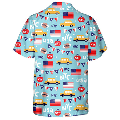 Lá Saoirse Lovers Chathair Nua-Eabhrac Cúlra Gorm Léine Haváís, Bronntanas Léine Haváís, Bronntanas Nollag