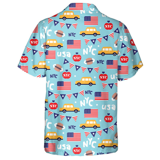 Lá Saoirse Lovers Chathair Nua-Eabhrac Cúlra Gorm Léine Haváís, Bronntanas Léine Haváís, Bronntanas Nollag