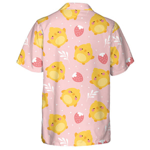 Adorable Chicken With Strawberry And Plant Hawaiian Shirt, Hawaiian For Gift