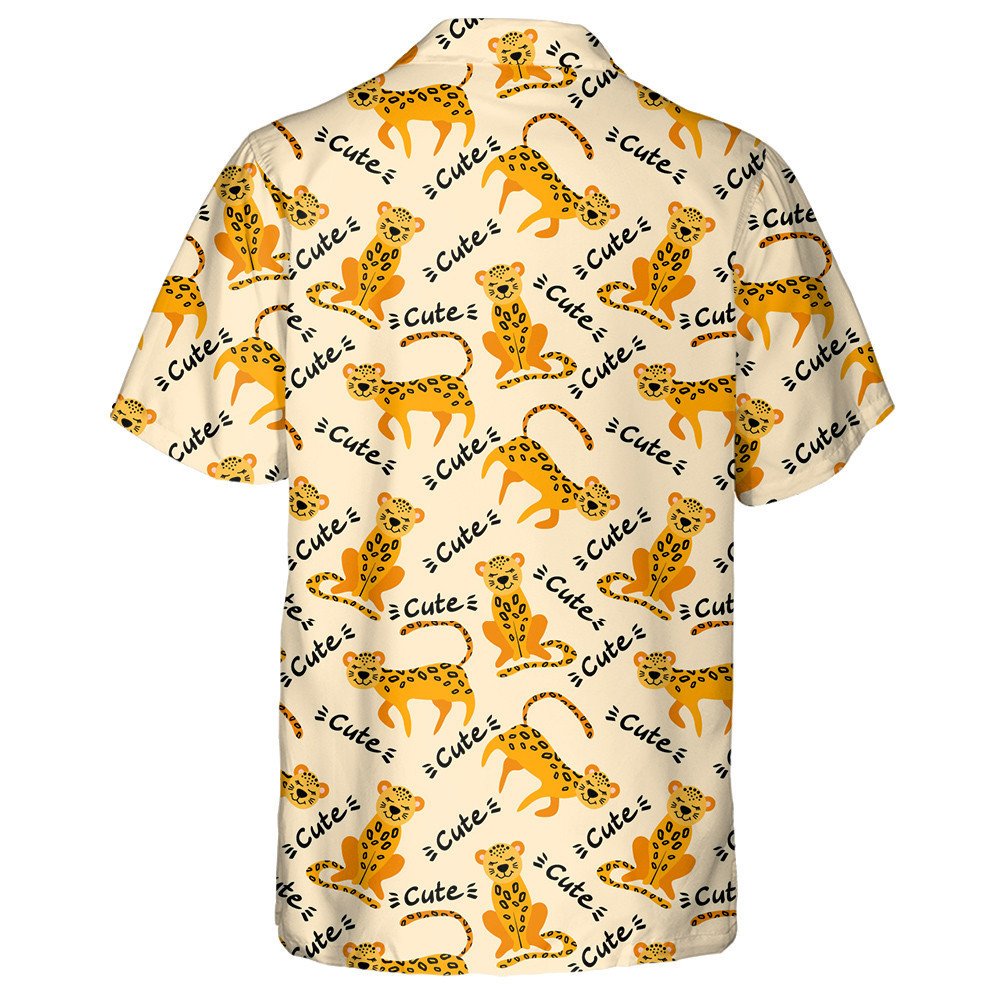 Liopards Cartún gleoite Agus Litreoireacht ar Chúlra Éadrom Léine Haváís, Bronntanas Léine Haváís, Bronntanas Nollag