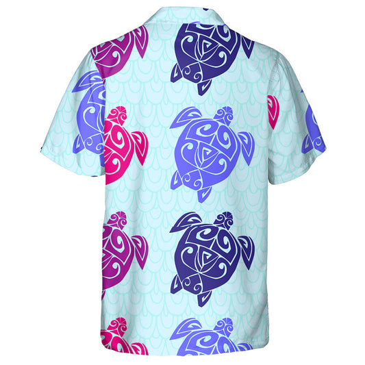 Sea Turtle In The Maori Style Hawaiian Shirt,Hawaiian Shirt Gift, Christmas Gift