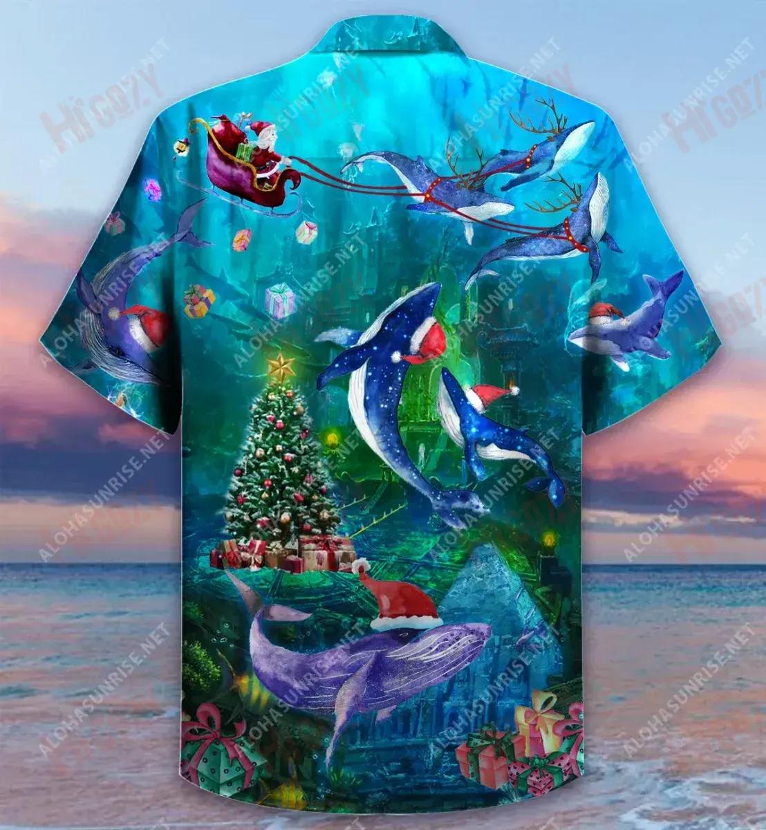 Míolta Móra na Nollag Faoin Farraige Laethanta Saoire Léine Gearr Haváís Léinte Aloha Léinte Haváís Saincheaptha Léinte haváíais d'Fhir, Bronntanas Léine Haváís, Bronntanas Nollag