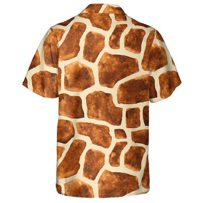 Péinteáil Uiscedhath Fhionnuar Patrún Craicne Sioráf Donn Léine Haváíais, Bronntanas Léine Haváíais, Bronntanas Nollag