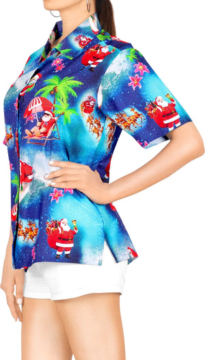 Design Hawaiian Shirt Christmas Santa Claus Swim Hawaiian, Hawaiian Shirt Gift, Christmas Gift