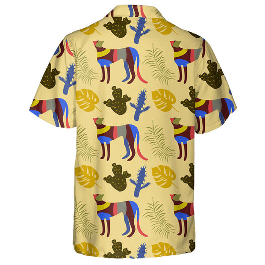 Wild Jungle African Leopard With Exotic Leaves Hawaiian Shirt, Hawaiian Shirt Gift, Christmas Gift