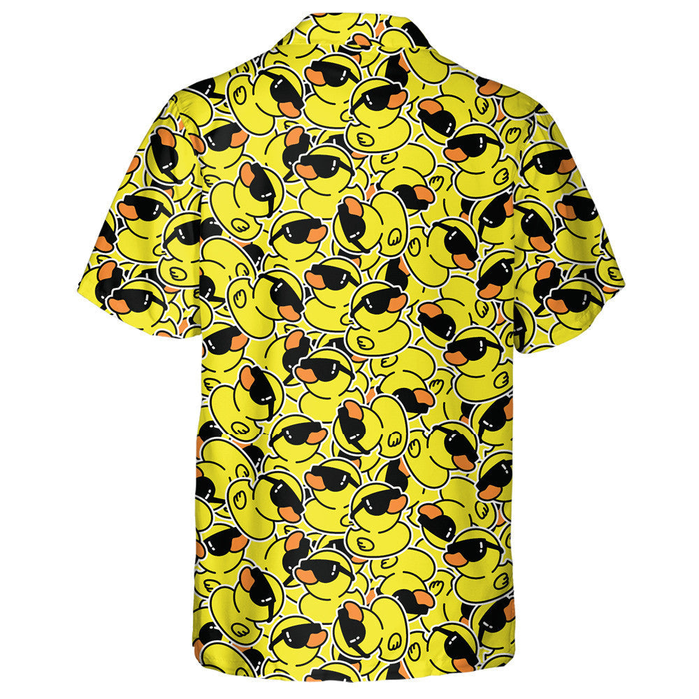 Rubber Duck Sunglasses Shower Bath Cartoon Hawaiian Shirt,Hawaiian Shirt Gift, Christmas Gift