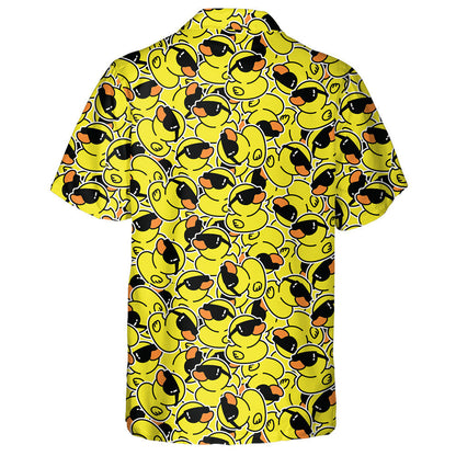 Rubber Duck Sunglasses Shower Bath Cartoon Hawaiian Shirt,Hawaiian Shirt Gift, Christmas Gift