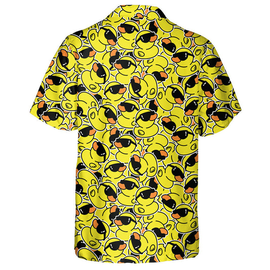 Rubber Duck Sunglasses Shower Bath Cartoon Hawaiian Shirt,Hawaiian Shirt Gift, Christmas Gift