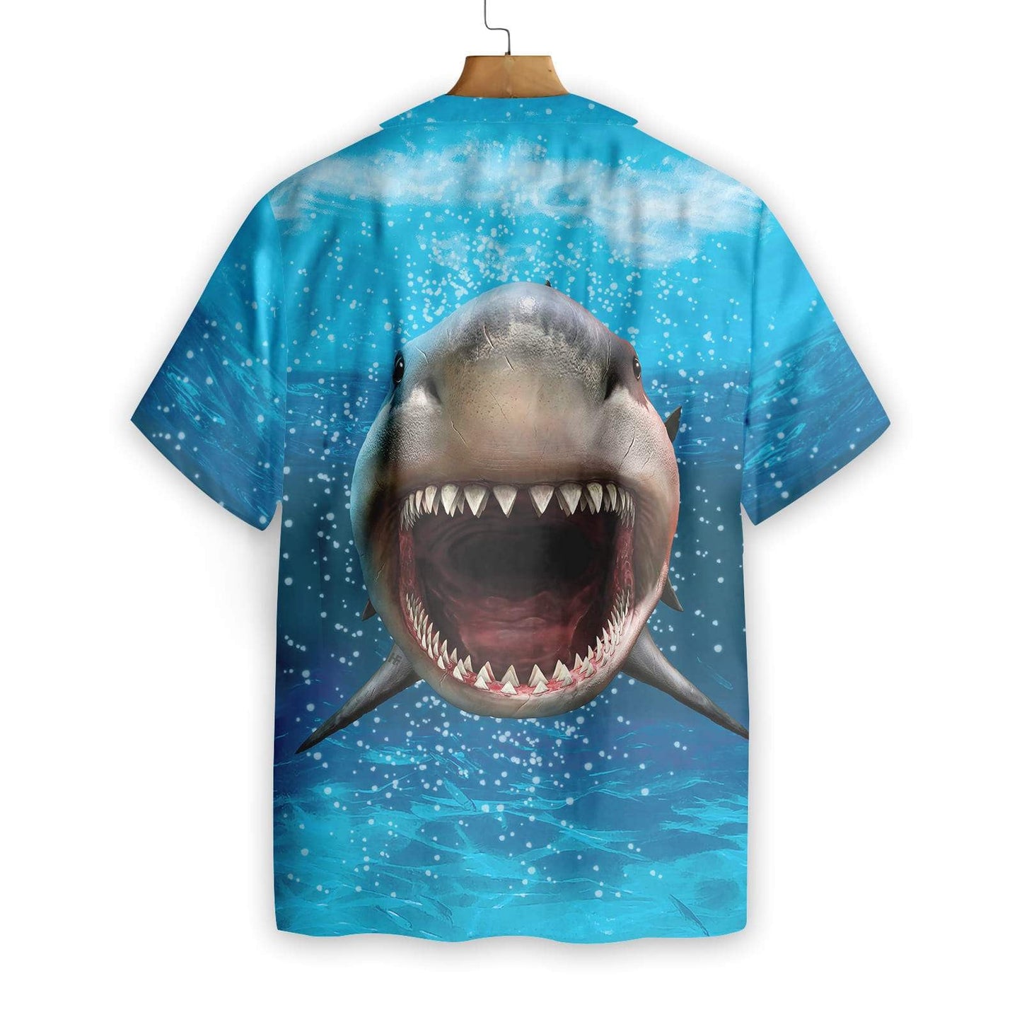 Ocean Life Of Shark Mouth Design Hawaiian Shirt,Hawaiian Shirt Gift, Christmas Gift