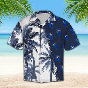 Nevada Flag With Palm Trees Design Hawaiian Shirt, Hawaiian Shirt Gift, Christmas Gift