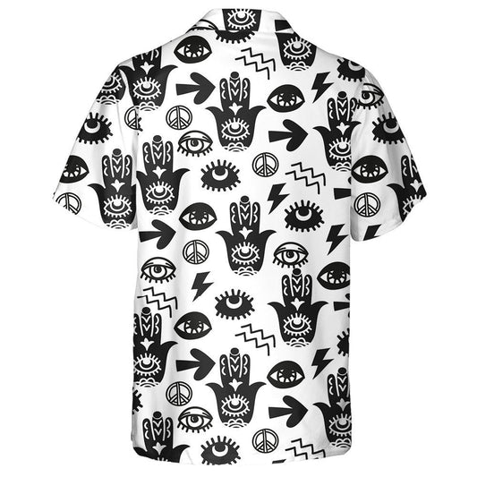 Patchwork Fhéile I gCúlra Dathúil Indiach Dearadh Hippie Léine Haváí, Bronntanas Léine Haváíais, Bronntanas Nollag