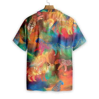 Patrún Dathúil Tíogair Vortex Paradise Léine Haváís, Hwaiian Le Bronntanas